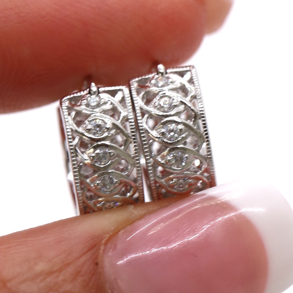 Tacori Diamonique Eye Earrings